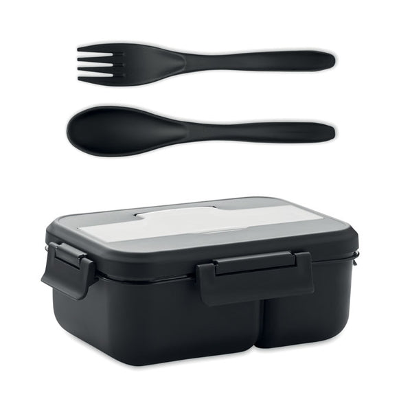 Branded Lunch box with cutlery in PP