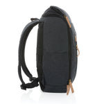 Branded Impact AWARE™ 16 oz. recycled canvas 15" laptop backpack