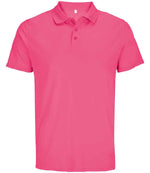 SOL'S Unisex Pitcher Recycled Polyester Piqué Polo Shirt Ribbon Pink
