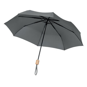 21 inch RPET foldable umbrella Grey