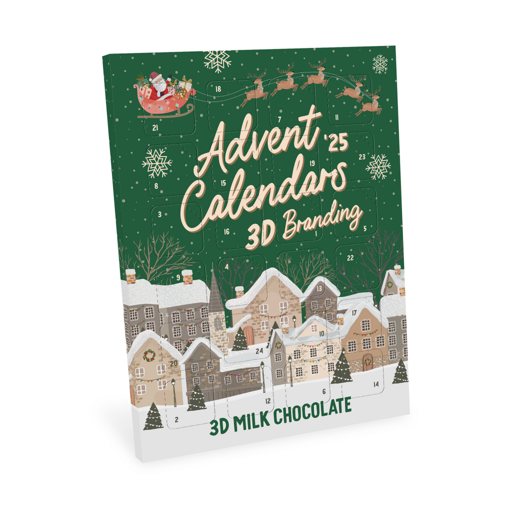 Advent Calendars, Maxi Advent Calendar, Milk Chocolate³, 3D Branding Bespoke