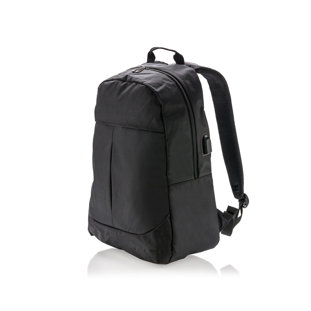 Branded Power USB laptop backpack