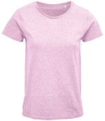 SOL'S Ladies Crusader Organic T-Shirt Heather Pink