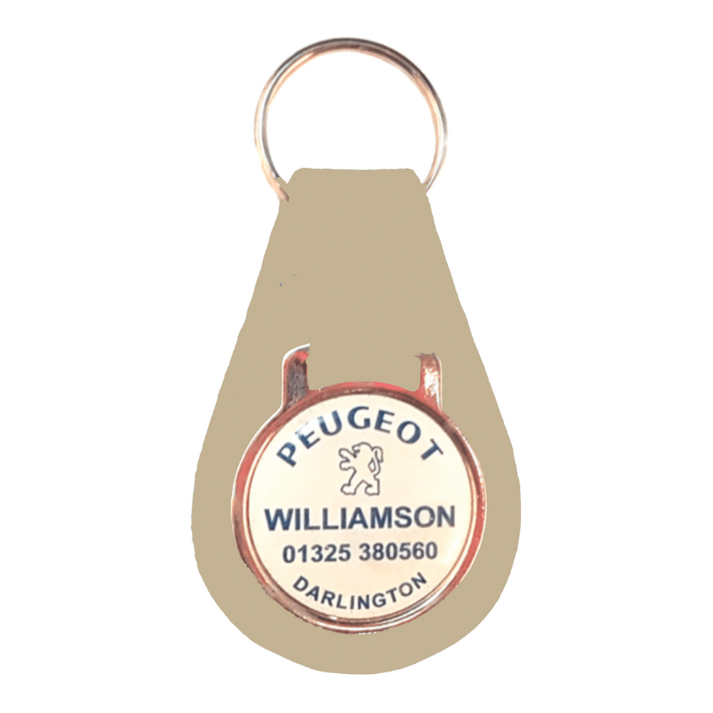 Branded Pear Shaped Keyfob with Dome