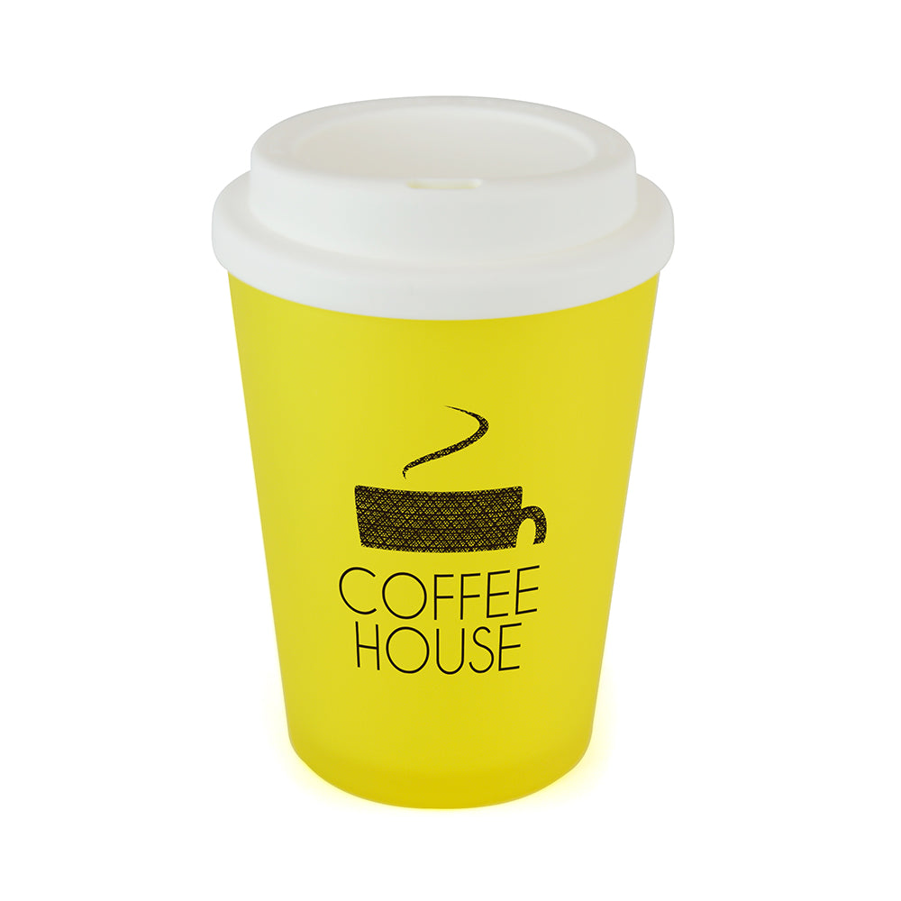 Branded Haddon Colour Frosted 350ml double wall tumbler