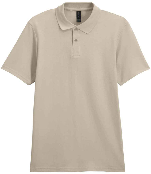 Gildan SoftStyle® Double Piqué Polo Shirt Sand