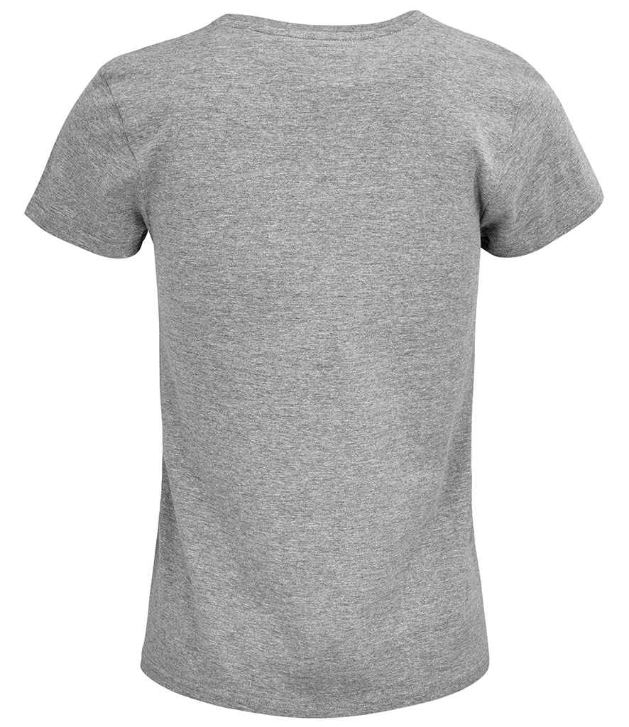 SOL'S Ladies Crusader Organic T-Shirt Grey Marl