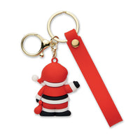Santa keyring bag charm