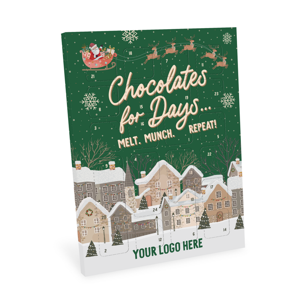 Advent Calendars, Maxi Advent Calendar, Milk Chocolate³, 3D Branding Bespoke