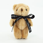 Bow Bear I 12.5cm Honey Jointed Bear