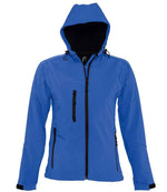SOL'S Ladies Replay Hooded Soft Shell Jacket Royal Blue