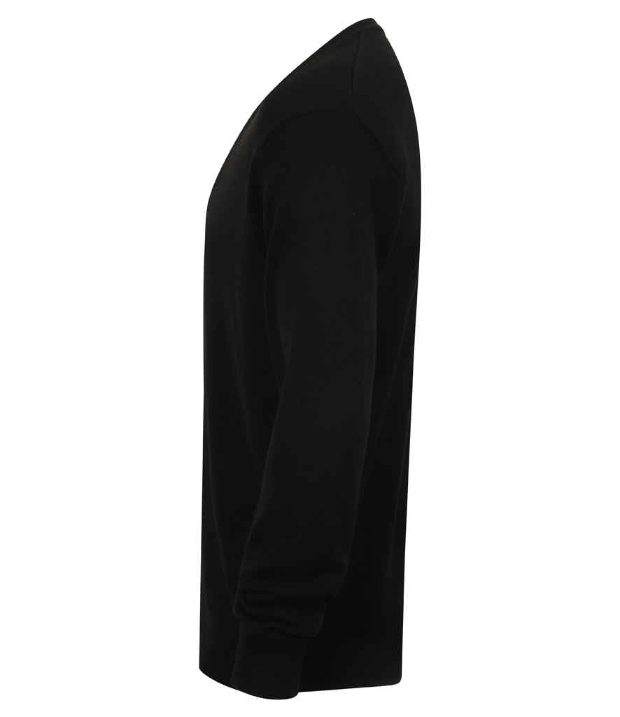 Branded Henbury Lightweight Cotton Acrylic V Neck Cardigan