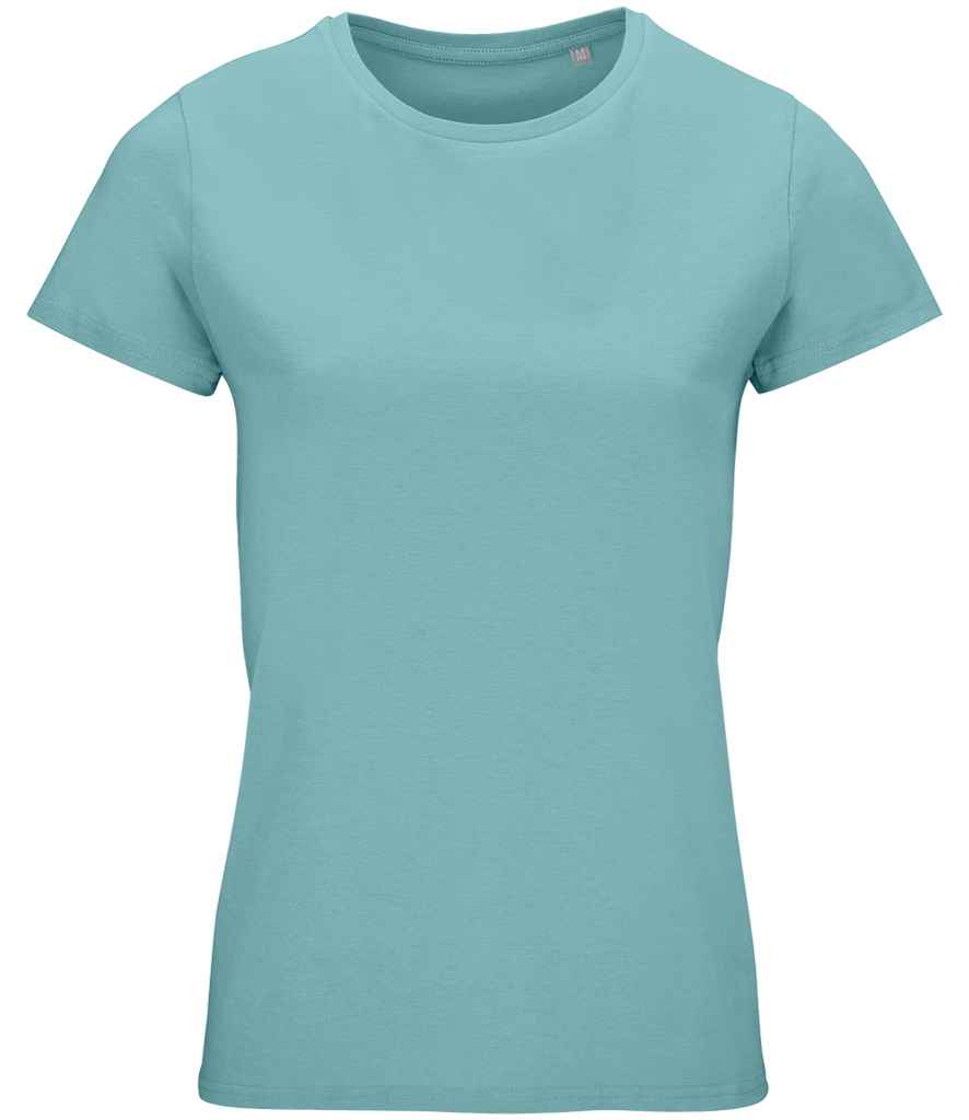 SOL'S Ladies Crusader Organic T-Shirt Pool Blue