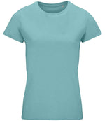SOL'S Ladies Crusader Organic T-Shirt Pool Blue