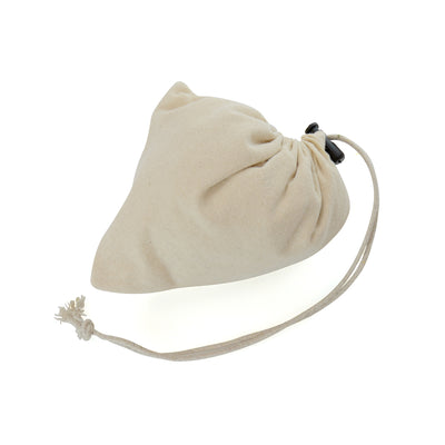 4oz 100% Organic Foldable Cotton Shopper. HDPE Plastic Toggle