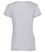Fruit of the Loom Lady Fit Value V Neck T-Shirt Heather Grey