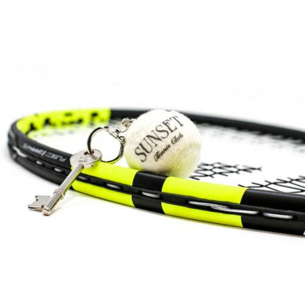 Branded Tennis Ball Keyring