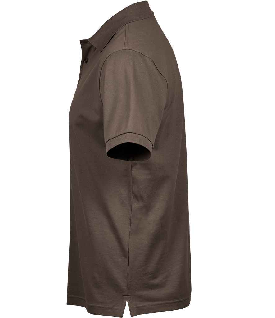 Tee Jays Luxury Stretch Piqué Polo Shirt Chocolate