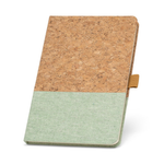 Klee A5 Cork and Linen Notebook Blue