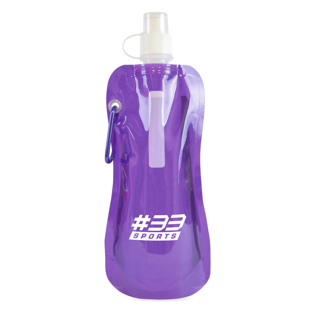 Foldable Water Bottle with matching carabiner