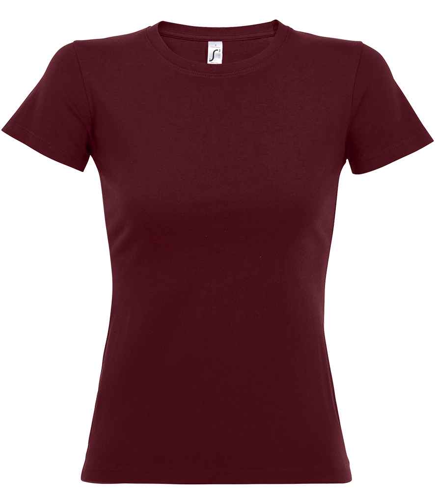 SOL'S Ladies Imperial Heavy T-Shirt Burgundy