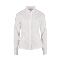 Kustom Kit Ladies Long Sleeve Tailored Mandarin Collar Shirt