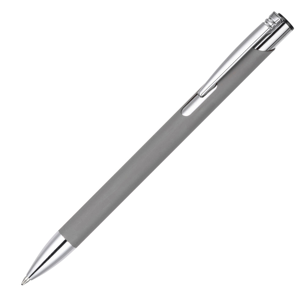 MOLE-MATE ball pen with chrome trim Grey