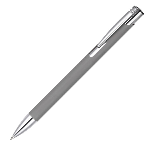 MOLE-MATE ball pen with chrome trim Grey