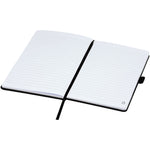 Branded Honua A5 recycled paper notebook with recycled PET cover