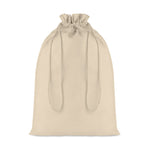 Branded Large Cotton draw cord bag