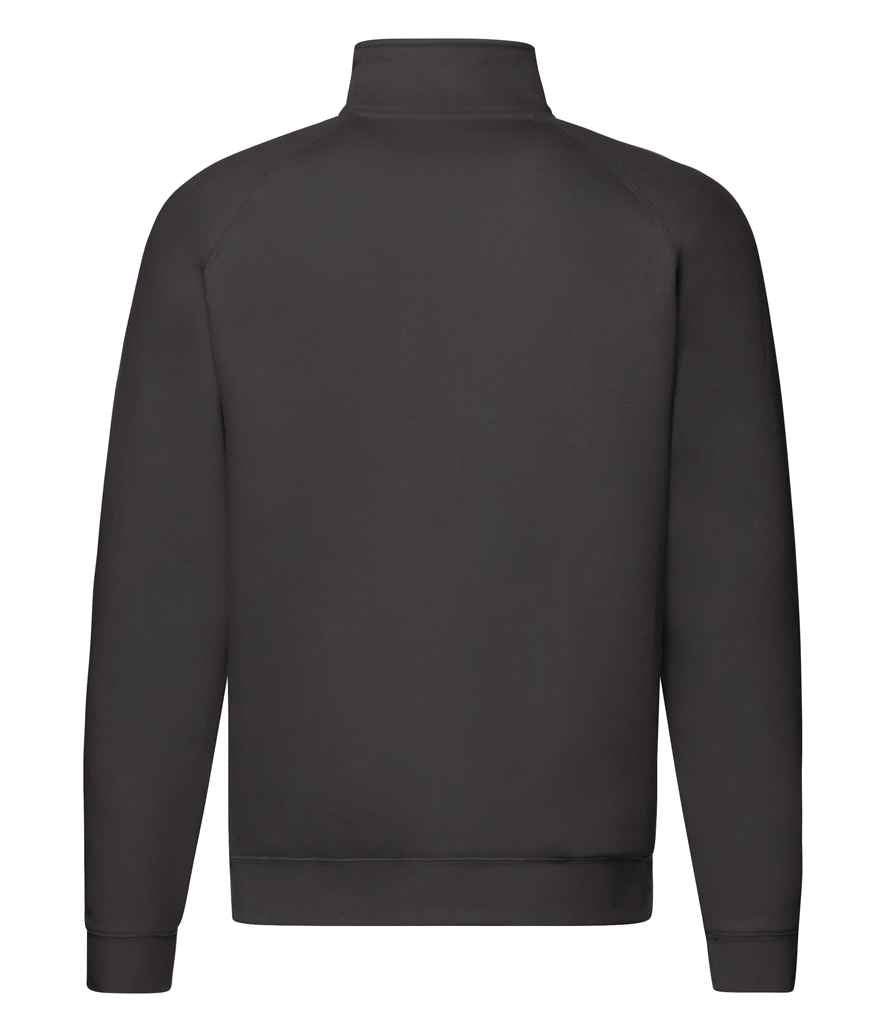 Fruit of the Loom Premium Zip Neck Sweatshirt Black