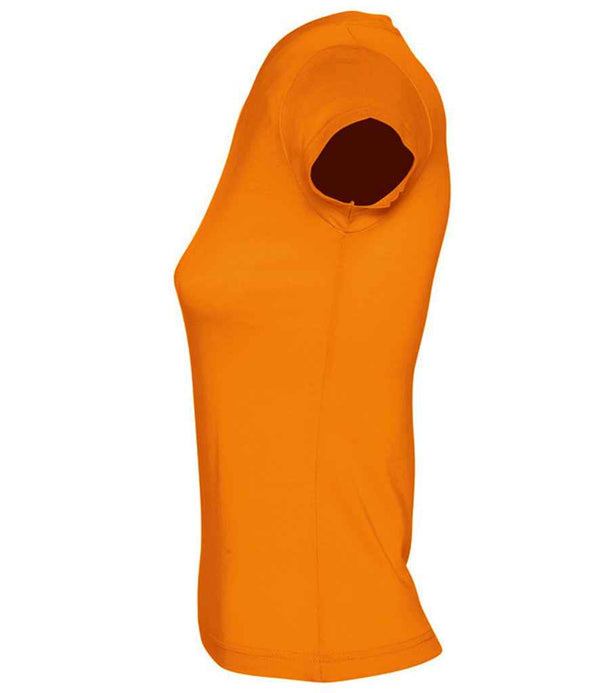 SOL'S Ladies Moon V Neck T-Shirt Orange