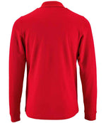 SOL'S Perfect Long Sleeve Piqué Polo Shirt Red