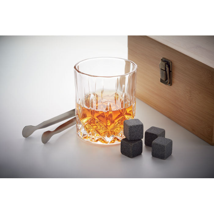 Branded Whisky set in bamboo box