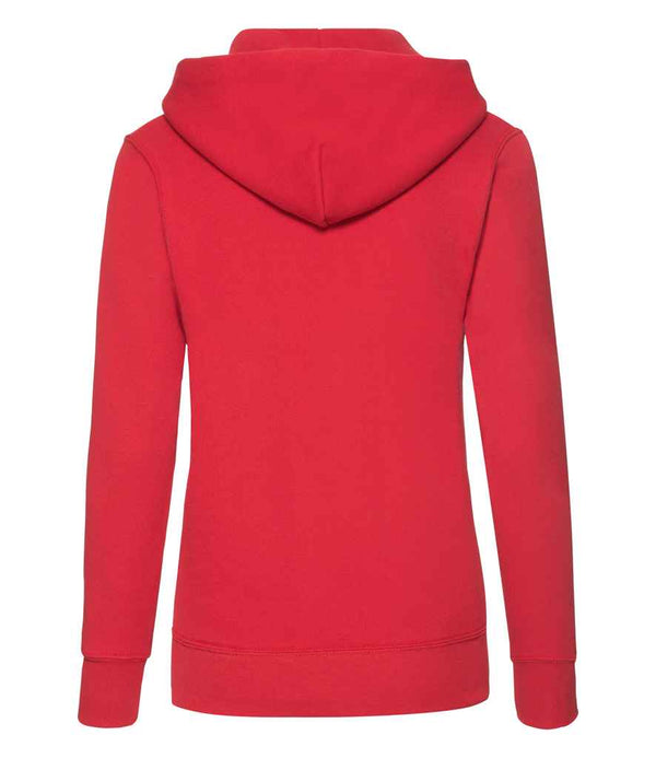 Fruit of the Loom Classic Lady Fit Hooded Sweatshirt Red