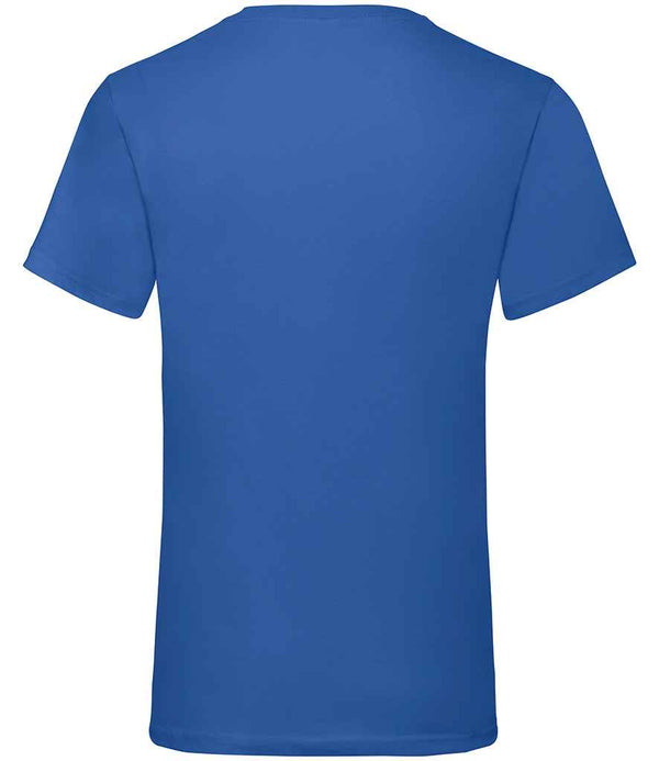 Fruit of the Loom V Neck Value T-Shirt Royal Blue