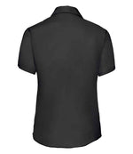 Russell Collection Ladies Short Sleeve Ultimate Non-Iron Shirt Black