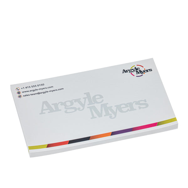 Branded 125x75mm Sticky note