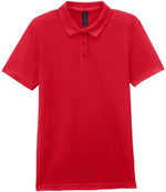 Branded Gildan Ladies SoftStyle® Double Piqué Polo Shirt