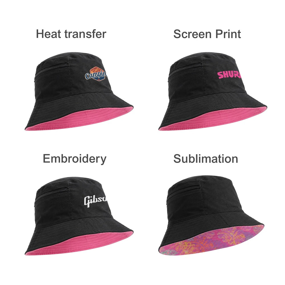 Bucket Hat with Card Pocket