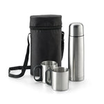 DURANT. Stainless steel thermos and mugs set