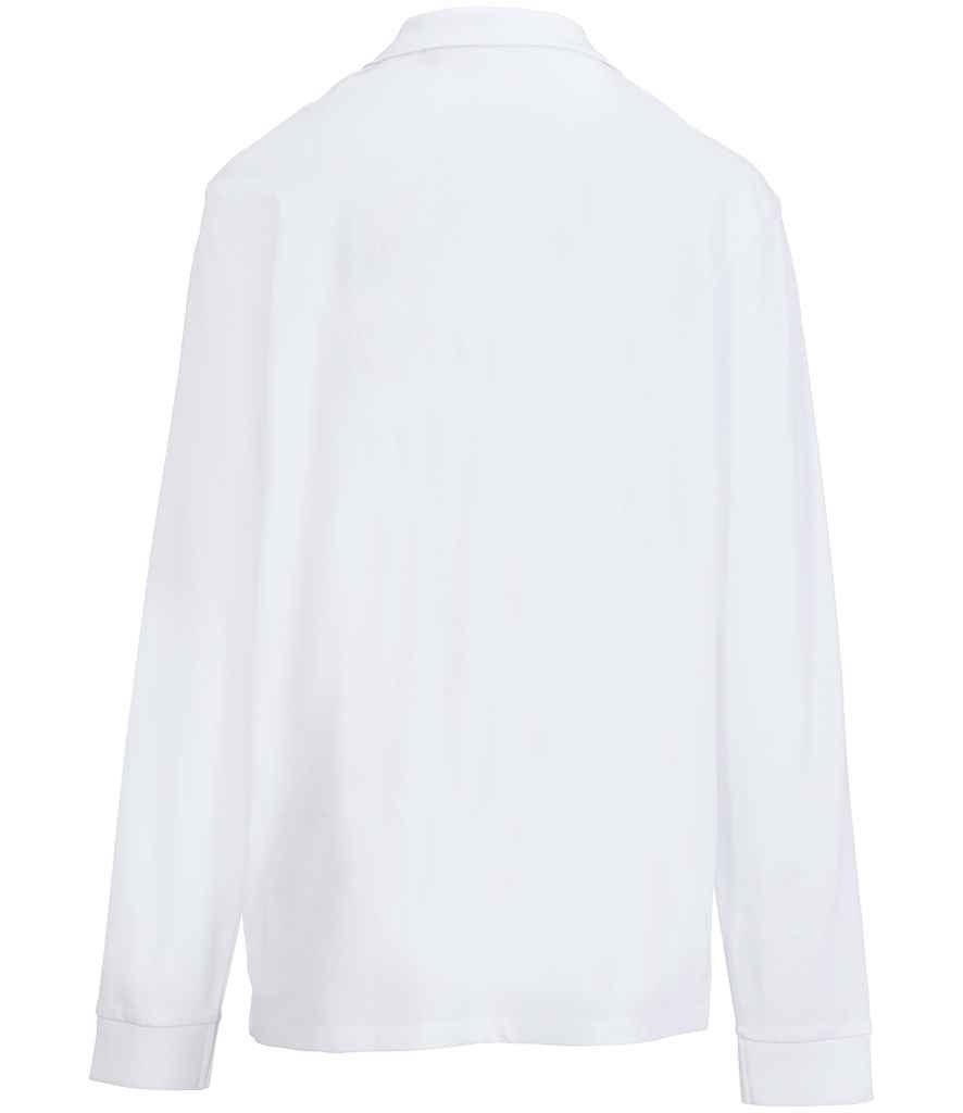 SOL'S Unisex Pacific Long Sleeve Piqué Polo Shirt White