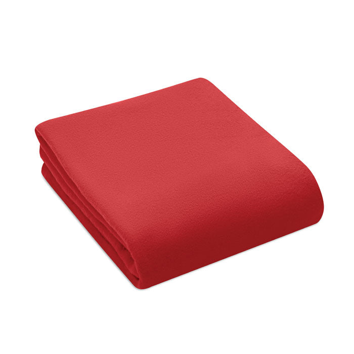 Branded RPET fleece travel blanket