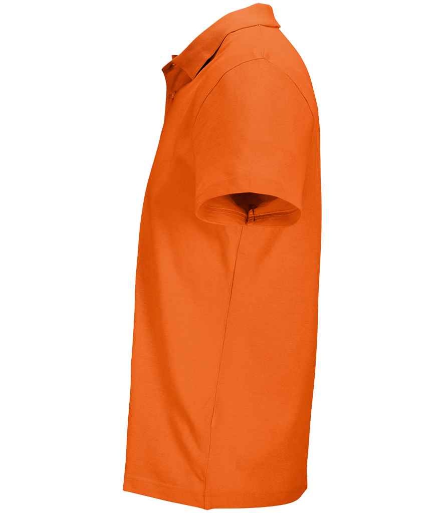 SOL'S Unisex Pulse Twin Piqué Polo Shirt Orange