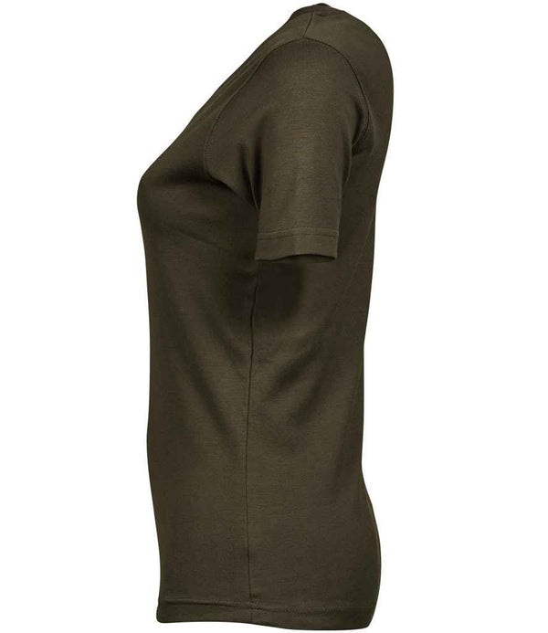 Tee Jays Ladies Interlock T-Shirt Dark Olive