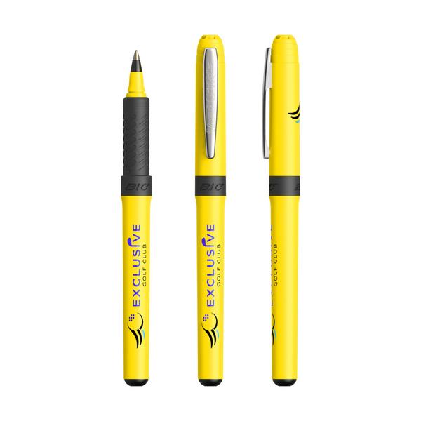 BIC® Grip Roller Yellow with Black Ink