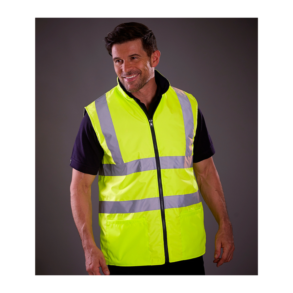 Yoko Hi-Vis Reversible Fleece Bodywarmer