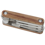 Branded Fixie 8-function wooden bicycle multi-tool