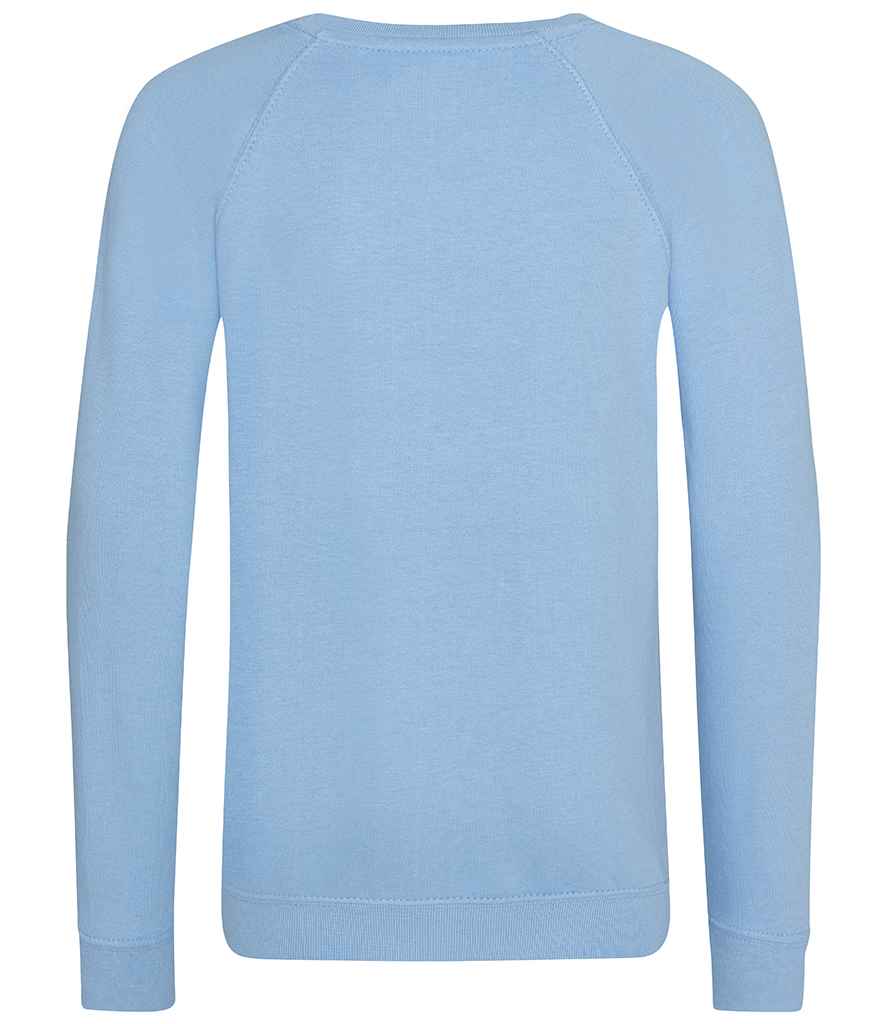 AWDis Academy Kids Raglan Sweatshirt Sky Blue