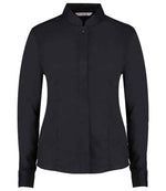 Kustom Kit Ladies Long Sleeve Tailored Mandarin Collar Shirt